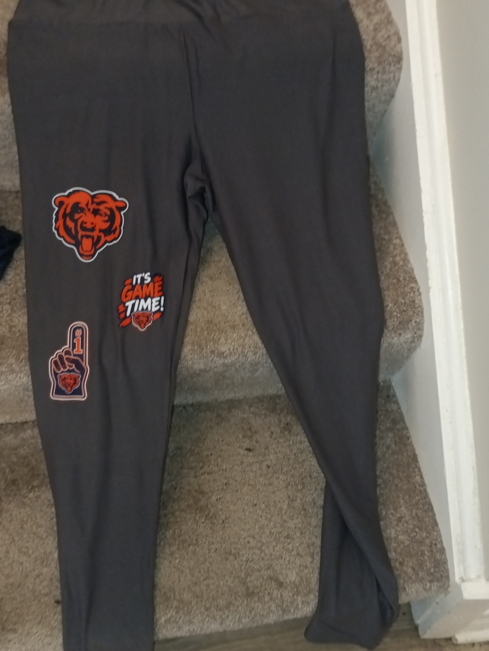 Ladies Gray Chicago Bears Leggings New XL/XXL